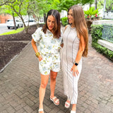 Taking It Easy Dress - Oatmeal