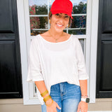Emily McCarthy Kiss Hat - Red