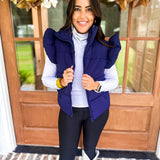 Simply Southern Vest - Navy
