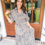 Fall Foliage Midi Dress