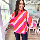 Phoebe Sweater- Pink/Orange