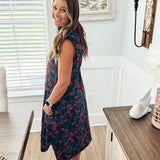 Hoping For The Best Midi Dress - Navy