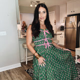 Autumn Sweetheart Dress Green