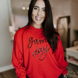 Sarah Game Day Sweatshirt - Red