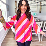 Phoebe Sweater- Pink/Orange