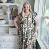 Moving Along Midi Dress - Olive