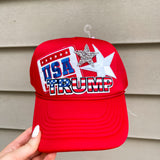 Trump USA Trucker Hat- Red