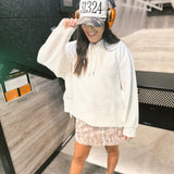 Simply | Ribbed Hoodie - Pearl