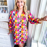 Charlee Dress - Multi Check Me Out