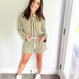 By My Side Romper - Olive