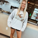 Vintage Duck Ash Gray Graphic Crewneck