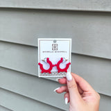 Astrid Red & Black Earring- Small