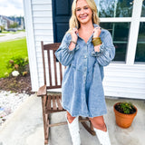 Here For You Denim Dress- Jean