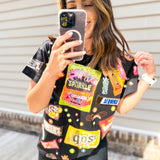Queen of Sparkles Black Queen of Candy Tee