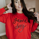 Sarah Game Day Sweatshirt - Red
