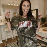 Georgia Code Five Camo Tee - Final Sale