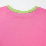 Exposed Seam Color Block Long Sleeve Sweatshirt