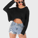 Perfee V-Neck Long Sleeve Sweater