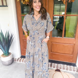Fall Foliage Midi Dress
