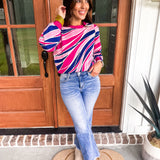 Hallie Sahara Winds Sweater- Pink