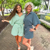 Here To Stay Romper - Navy