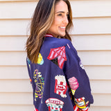 Queen Of Sparkles Navy Fair Fun Sweatshirt - Final Sale