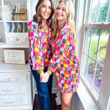Charlee Dress - Multi Check Me Out