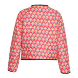 Tied Printed Long Sleeve Jacket