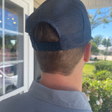 ST Performance Print Trucker- Navy