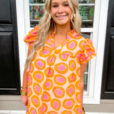 Scarlet Kiwi Kiss Orange Dress