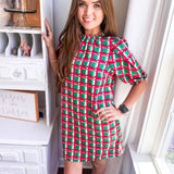 Libby Dress - Alpine Line - Green