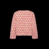 Tied Printed Long Sleeve Jacket
