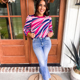 Hallie Sahara Winds Sweater- Pink