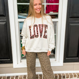"LOVE" Contrast Oversized Sweatshirt