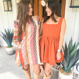 BuddyLove Heidi Mini Dress - Burnt Orange