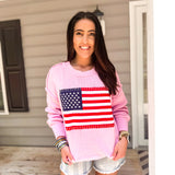 Simply Southern | USA Sweater Pink - Final Sale