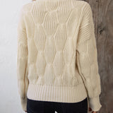 Round Neck Dropped Shoulder Sweater