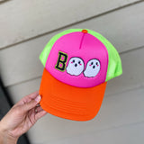 Neon Boo Kids Trucker Hat
