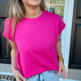 All Day Top - Hot Pink