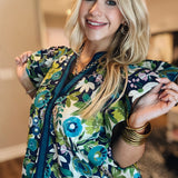 Navy Floral Dreams Top