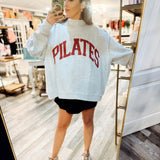 Pilates & Yoga Reversible Mock Neck Sweatshirt - Grey