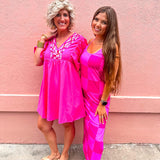 Checked Out Checkered Dress - Pink
