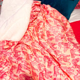 Call Of The Wild Satin Ruffle Blanket - Final Sale