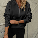 Mandy Half Zip Long Sleeve Sweatshirt