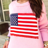 Simply Southern | USA Sweater Pink - Final Sale