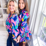 Charlee Top Bombshells Blooms - Purple