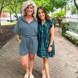 Here To Stay Romper - Navy