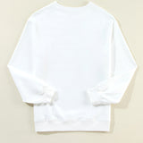 US Flag Round Neck Long Sleeve Sweatshirt