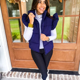 Simply Southern Vest - Navy