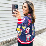 Queen Of Sparkles Navy Fair Fun Sweatshirt - Final Sale